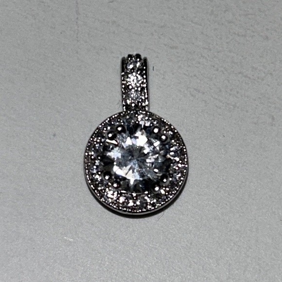 PREMIER DESIGNS Silver & Cubic Zirconia Necklace Pendant - Picture 2 of 4